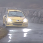 La Peugeot 207 S2000 sous la pluie