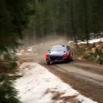 La Hyundai I20 WRC en glisse sur la glace