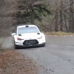 La Hyundai I20 WRC pendant les essais