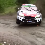Essais Kris Meeke au rallye de Finlande 2015