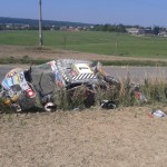 La ds3 R5 après le crash