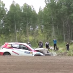 crash de face au rallye de Finlande 2015