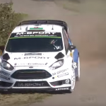 Evans dans une grosse corde