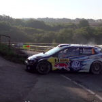 Latvala en glisse dans une épingle