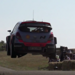 Gros saut d'une Hyundai I20 WRC