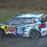 Latvala en glisse dans une épingle