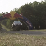 Volkswagen Polo R WRC les 4 roues en l'air