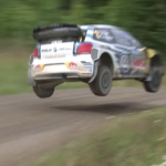 Saut Sébastien Ogier en Finlande 2015