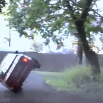 BMW sur deux roues avant le crash