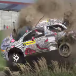 La ds3 r5 en plein tonneaux