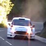 La Fiesta WRC au freinage