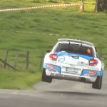 Citroën DS3 R5 sur une bosse