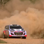 Hyundai I20 WRC sur la terre australienne