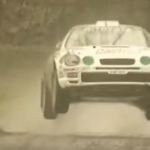 Toyota Celica GT4 les 4 roues en l'air