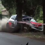 Crash d'une Renault Clio R3 dans les Arbres