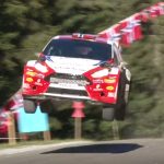 Ford Fiesta R5 sur une grosse bosse