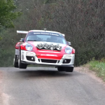 Porsche 997 GT3 les 4 roues en l'air