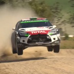Citroën DS3 WRC les 4 roues en l'air