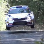 Skoda Fabia R5 en l'air