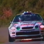 La Toyota Celica GT4 après une grosse corde