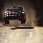 Volkswagen Polo R WRC les 4 roues en l'air