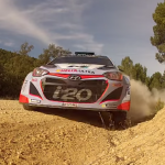 Hyundai I20 WRC dans une corde