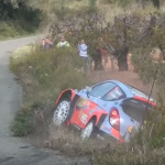 La Hyundai I20 WRC dans le fossé