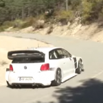 La Volkswagen Polo R WRC 2017 lors des essais