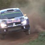 Volkswagen Polo R WRC sur une bosse