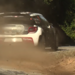 Citroën DS3 WRC dans une grosse corde