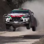 Citroën DS3 WRC les 4 roues en l'air
