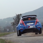 Ford Fiesta R5 les 4 roues en l'air
