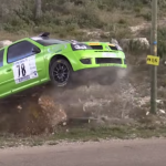 Renault Clio pendant un crash
