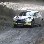 Ford Fiesta WRC après une grosse corde