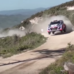 Hyundai I20 WRC les 4 roues en l'air