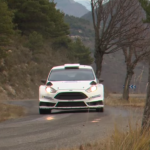 La Ford Fiesta WRC pendant les essais
