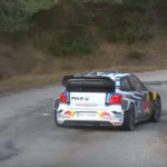 La Volkswagen Polo R WRC lors des essais