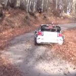 La Volkswagen Polo R WRC dans les feuilles