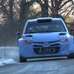 La Hyundai I20 WRC au freinage