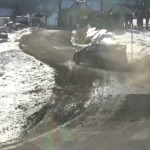 La Ford Fiesta WRC avant le crash