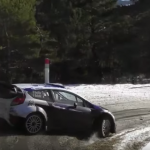 La Ford Fiesta WRC en glisse sur la neige