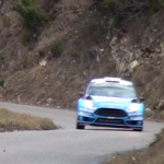 La Ford Fiesta WRC en appuie