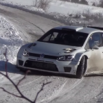 La Volkswagen Polo R WRC sur la neige