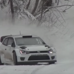 La Volkswagen Polo R WRC en glisse sur la neige