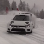 La Volkswagen Polo R WRC en glisse sur la neige