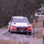 La Hyundai I20 WRC en appuie