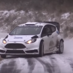 La Ford Fiesta en glisse sur la neige