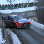 La Hyundai I20 WRC à deux doigts du crash