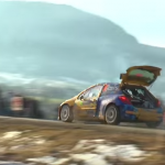 Peugeot 207 S2000 avec le coffre ouvert
