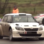 Yannick Neuville avec sa Skoda Fabia S2000